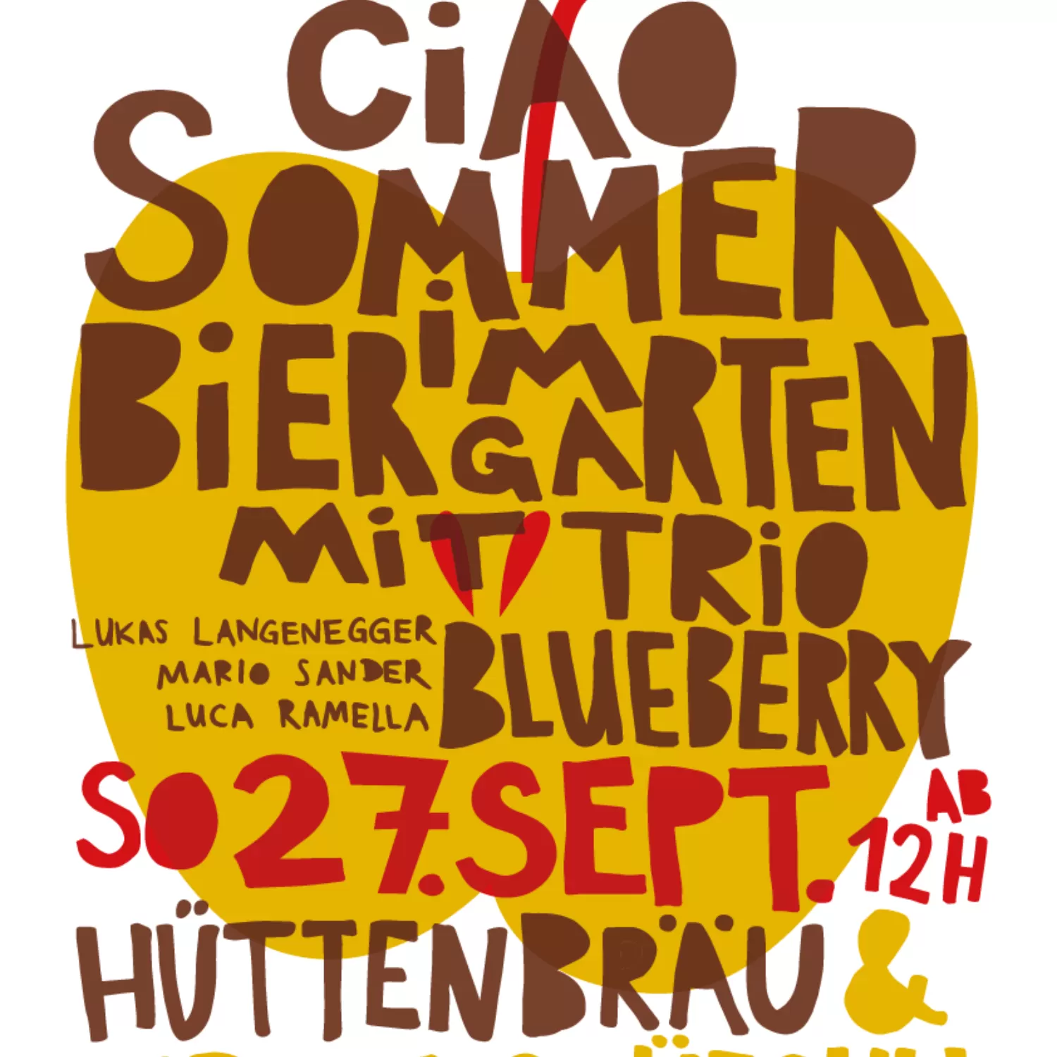 Saisonabschluss mit Liveband und Öpfelchüechli